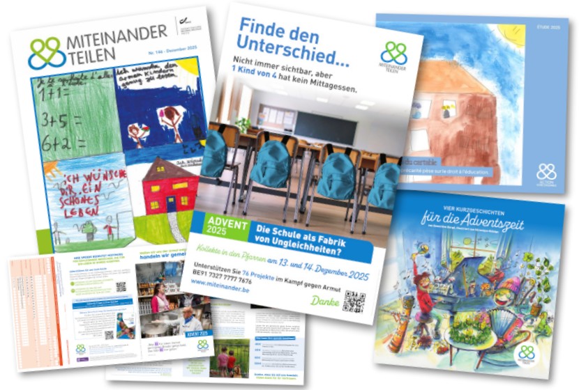 Titelseiten der Dokumente im Fächer ausgelegt